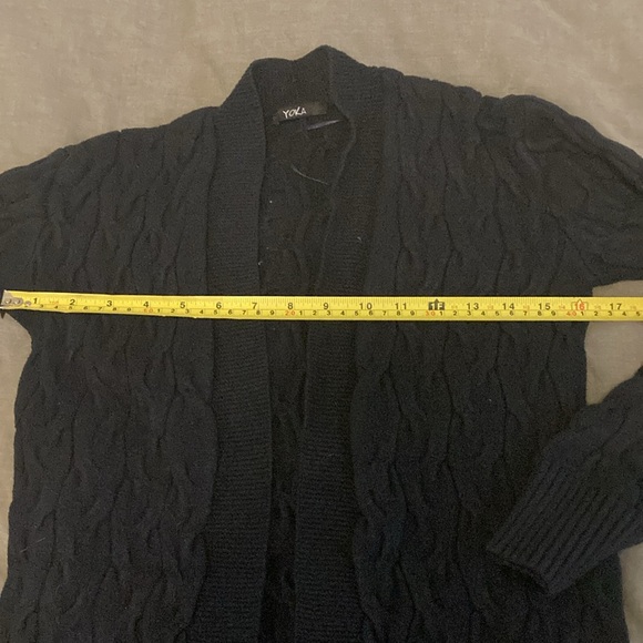 Open dark navy cardigan - Picture 6 of 8